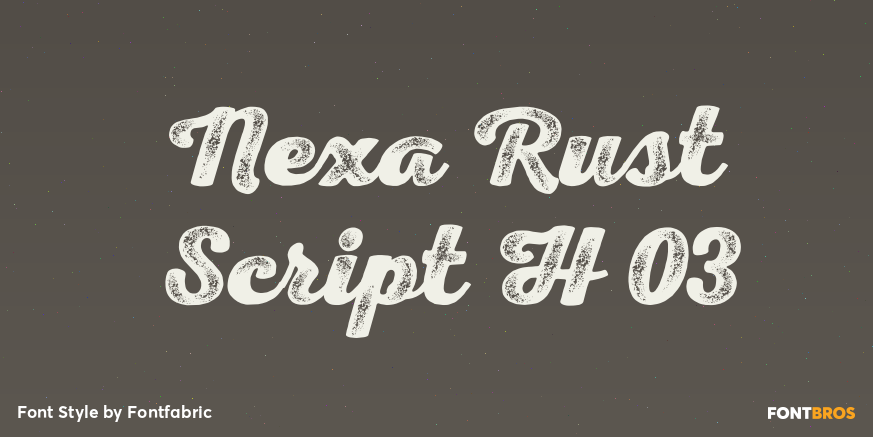 Nexa Rust Script H 03 Poster