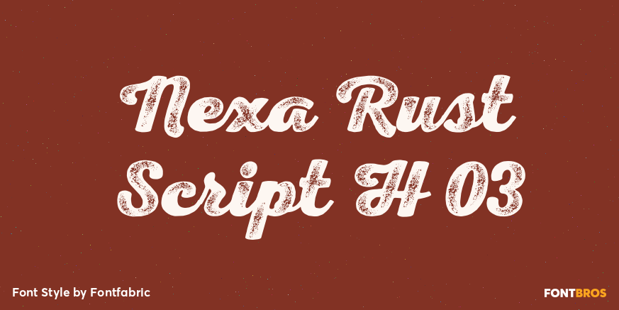Nexa Rust Script H 03 Poster