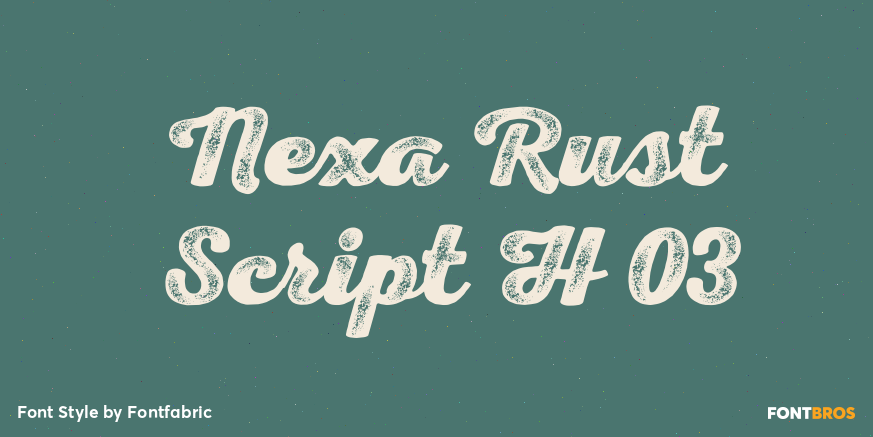 Nexa Rust Script H 03 Poster