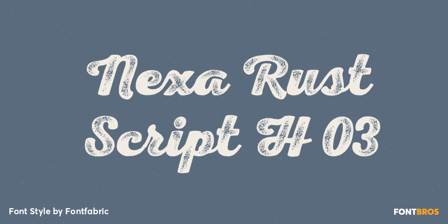 Nexa Rust Script H 03 Poster