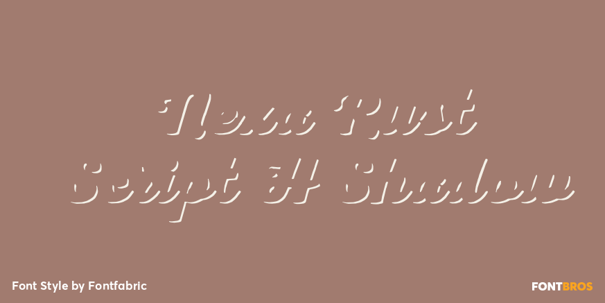 Nexa Rust Script H Shadow Poster