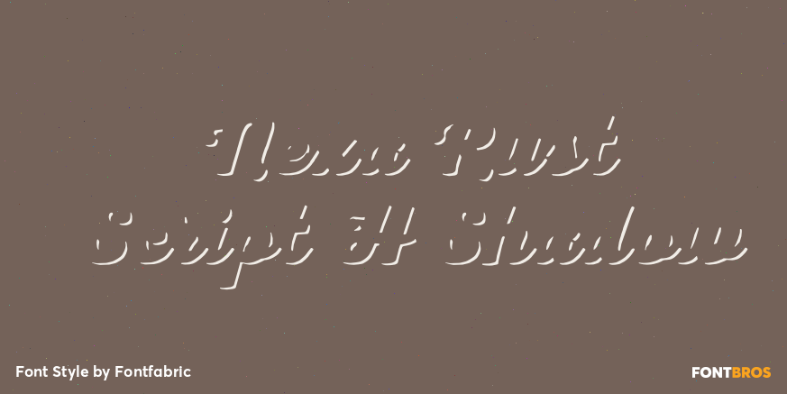 Nexa Rust Script H Shadow Poster