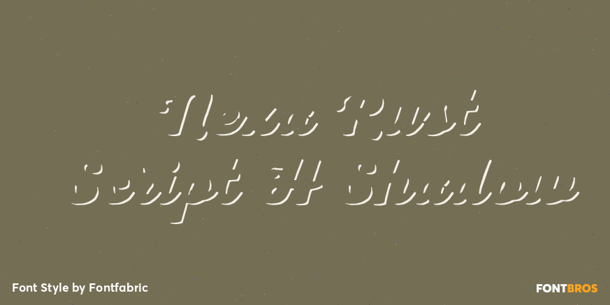 Nexa Rust Script H Shadow Poster