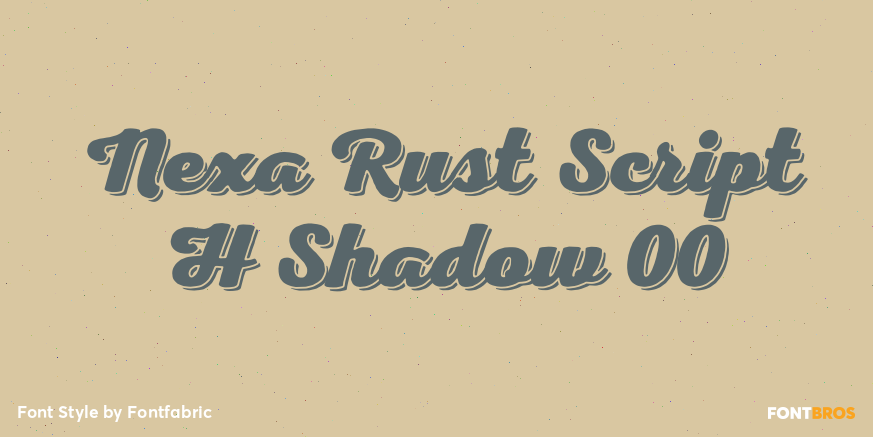 Nexa Rust Script H Shadow 00 Poster