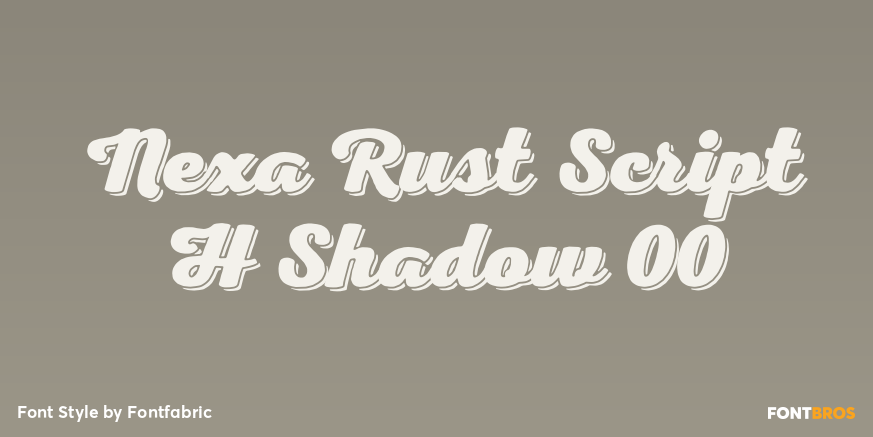 Nexa Rust Script H Shadow 00 Poster
