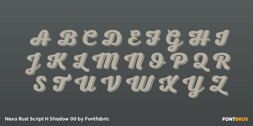 Nexa Rust Script H Shadow 00 Font Poster #2