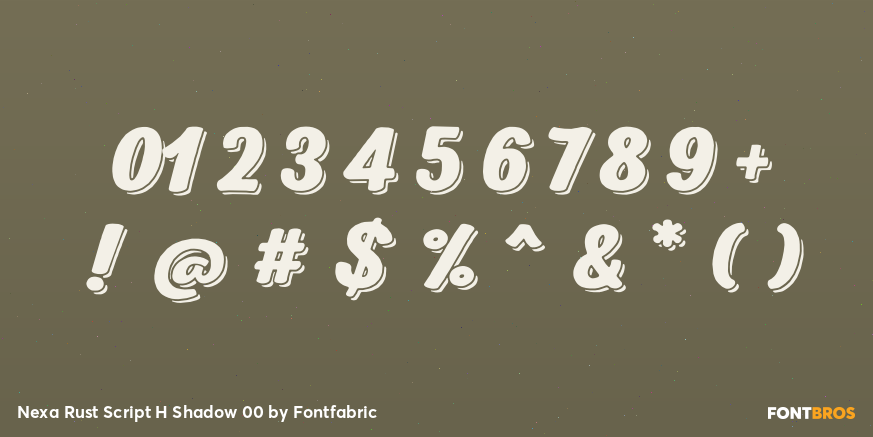 Nexa Rust Script H Shadow 00 Font Poster #4