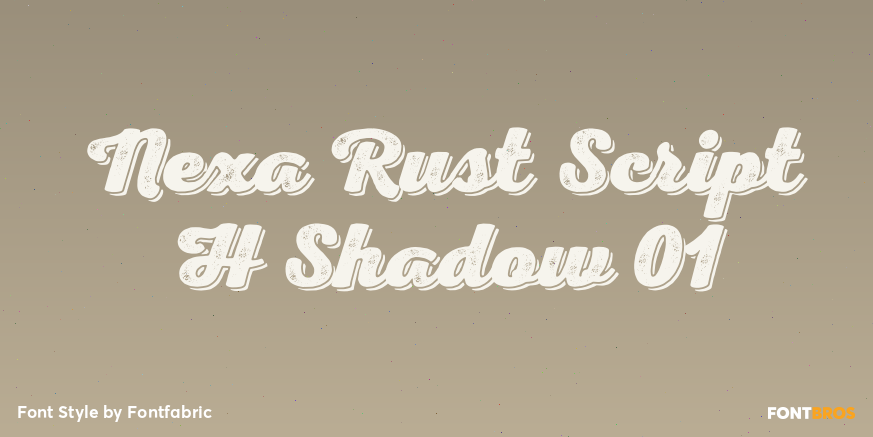 Nexa Rust Script H Shadow 01 Poster