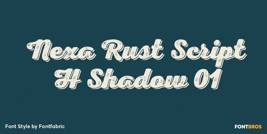 Nexa Rust Script H Shadow 01 Poster