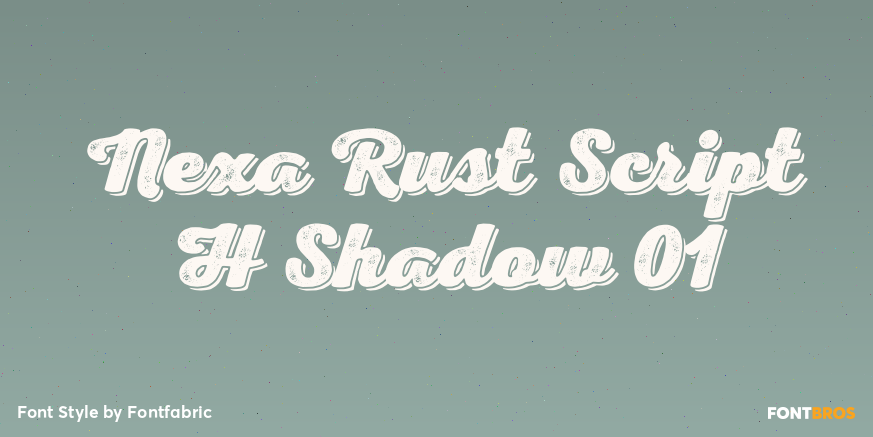 Nexa Rust Script H Shadow 01 Font Poster #1