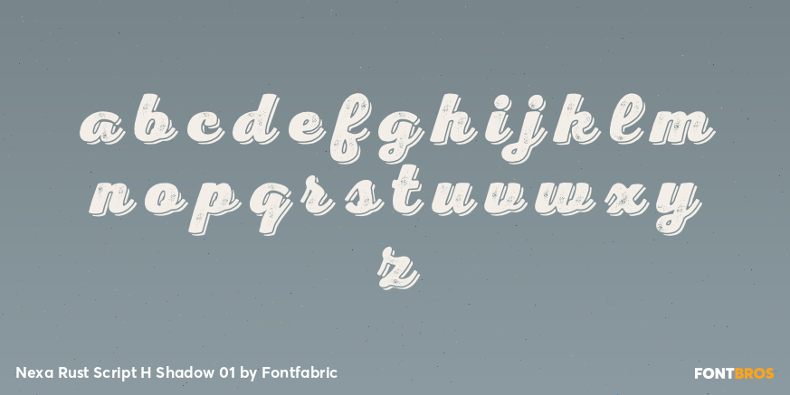 Nexa Rust Script H Shadow 01 Font Poster #3