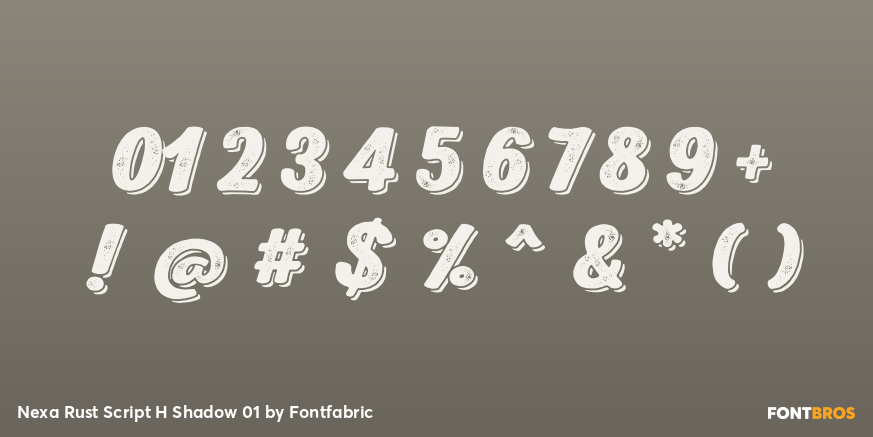 Nexa Rust Script H Shadow 01 Font Poster #4