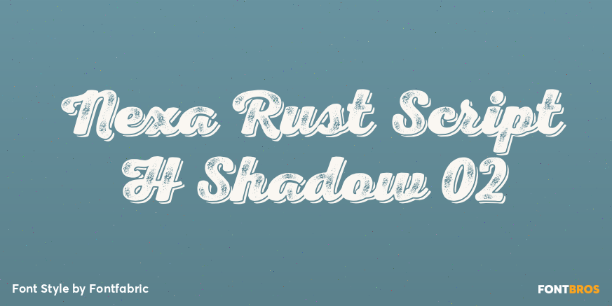 Nexa Rust Script H Shadow 02 Poster