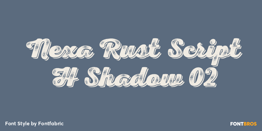 Nexa Rust Script H Shadow 02 Poster