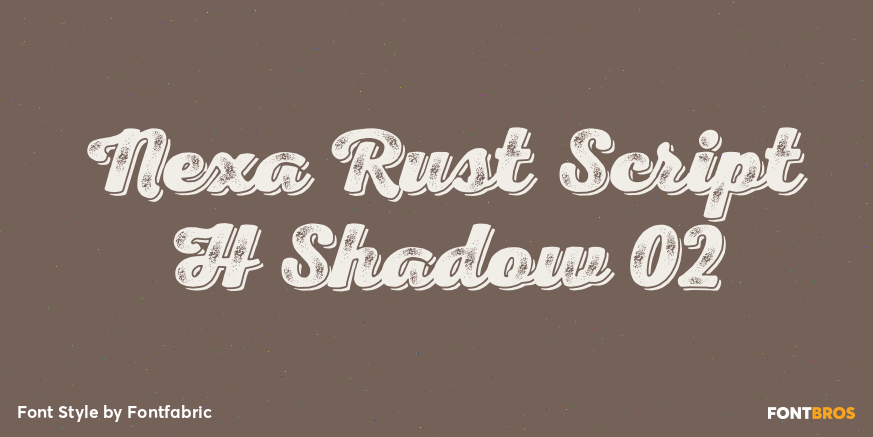 Nexa Rust Script H Shadow 02 Font Poster #1