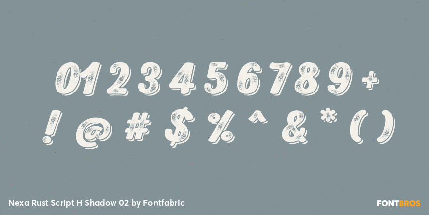 Nexa Rust Script H Shadow 02 Font Poster #4