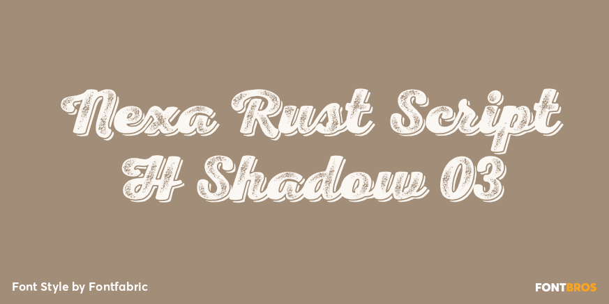 Nexa Rust Script H Shadow 03 Poster