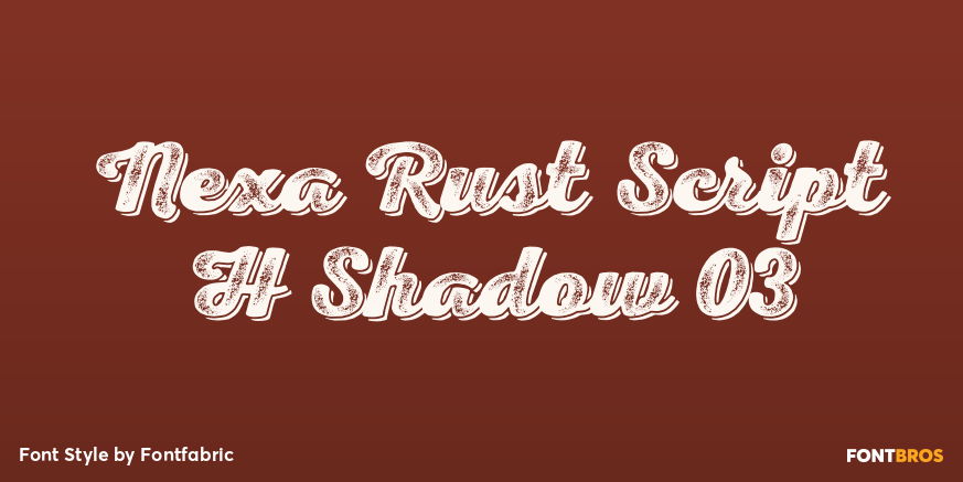 Nexa Rust Script H Shadow 03 Poster