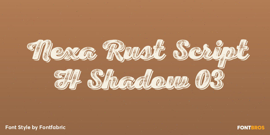 Nexa Rust Script H Shadow 03 Poster