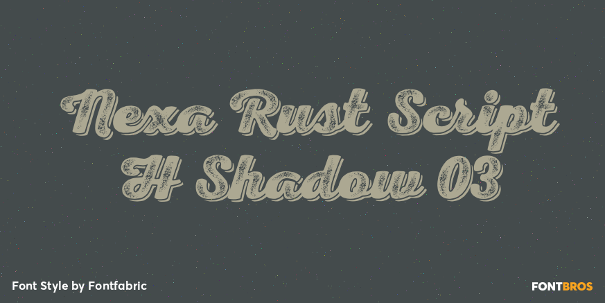 Nexa Rust Script H Shadow 03 Font Poster #1