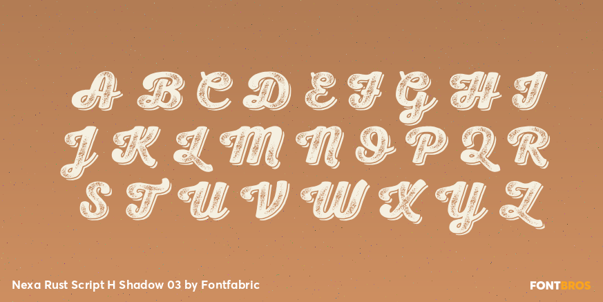 Nexa Rust Script H Shadow 03 Font Poster #2