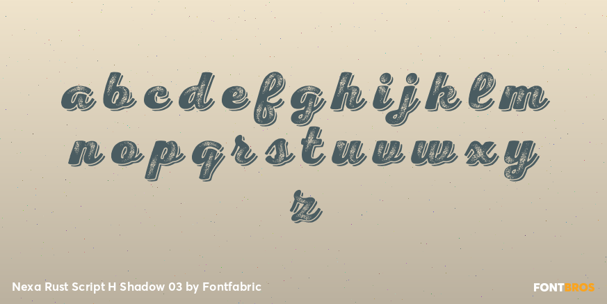 Nexa Rust Script H Shadow 03 Font Poster #3