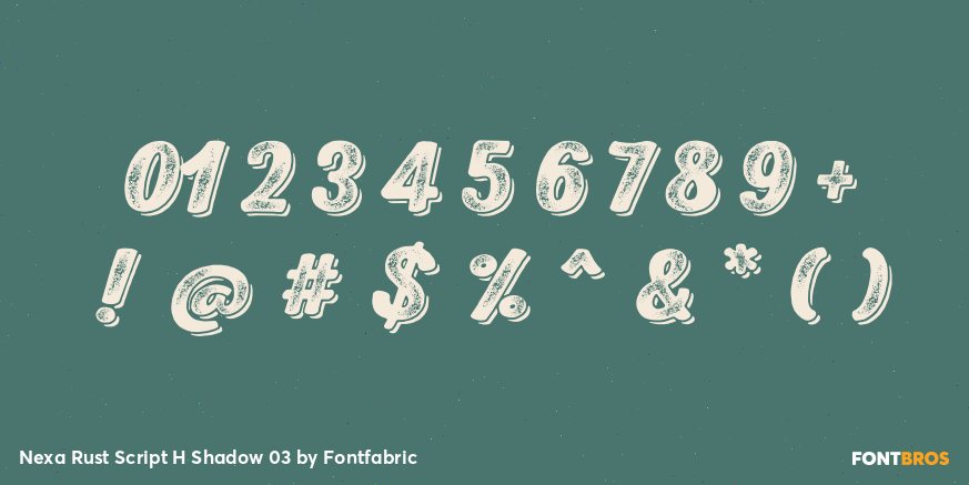 Nexa Rust Script H Shadow 03 Font Poster #4