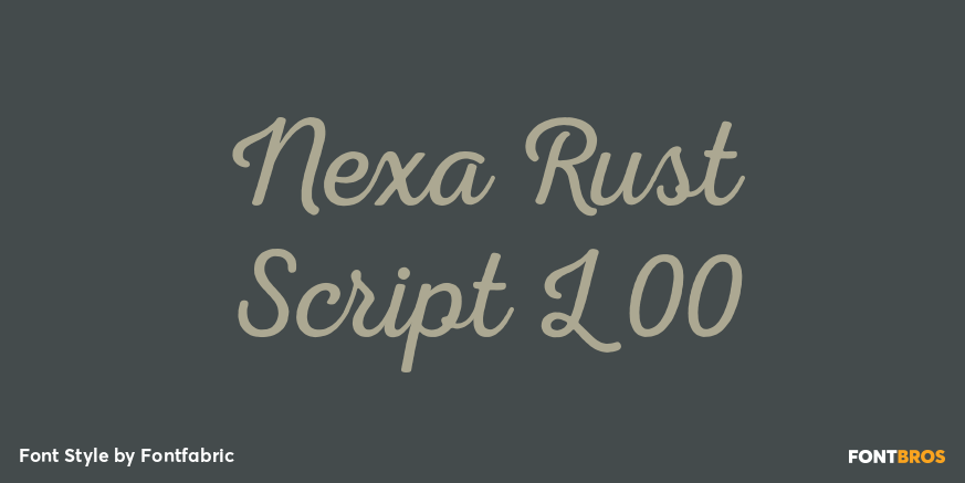 Nexa Rust Script L 00 Poster