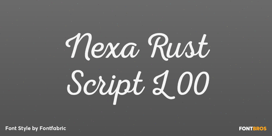 Nexa Rust Script L 00 Poster