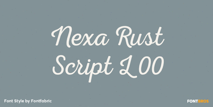 Nexa Rust Script L 00 Poster
