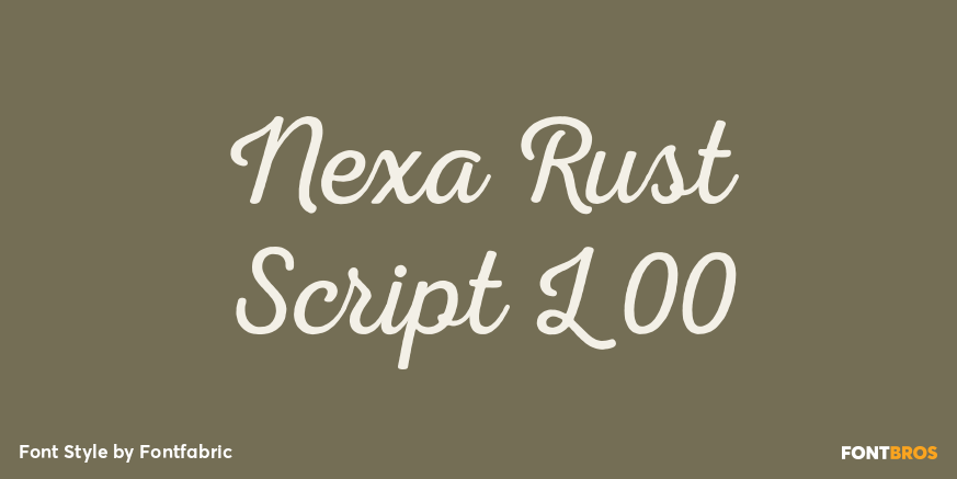 Nexa Rust Script L 00 Poster
