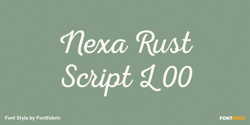 Nexa Rust Script L 00 Poster
