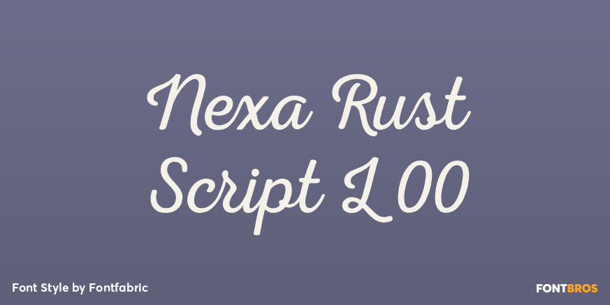 Nexa Rust Script L 00 Poster