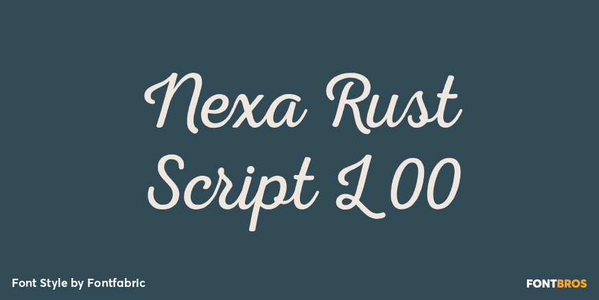 Nexa Rust Script L 00 Font Poster #1