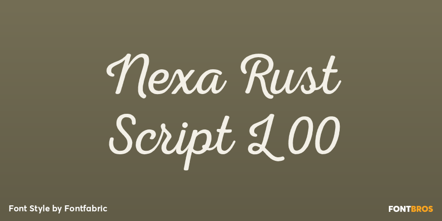 Nexa Rust Script L 00 Poster