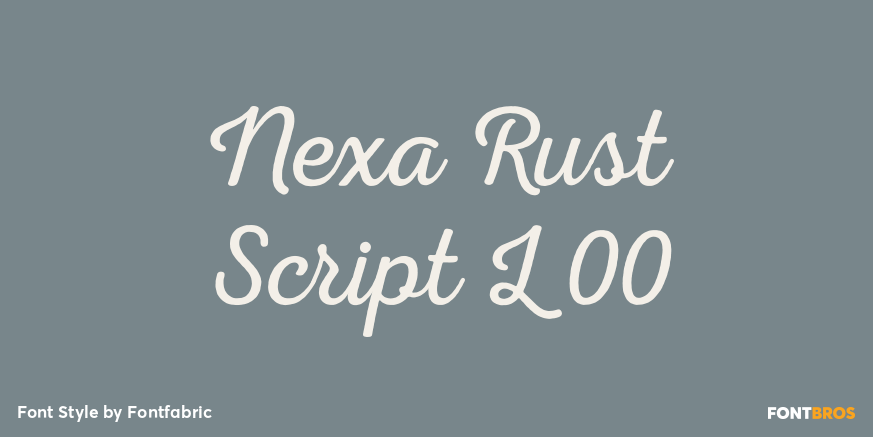 Nexa Rust Script L 00 Poster