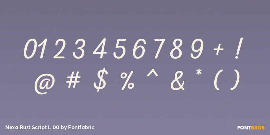 Nexa Rust Script L 00 Font Poster #4