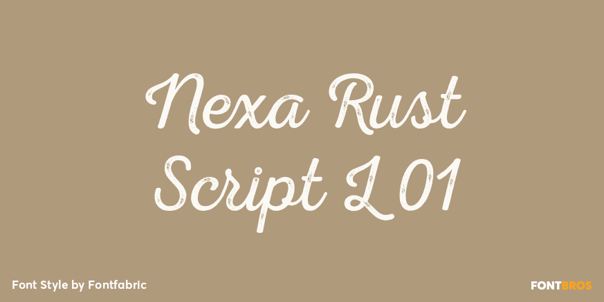 Nexa Rust Script L 01 Poster