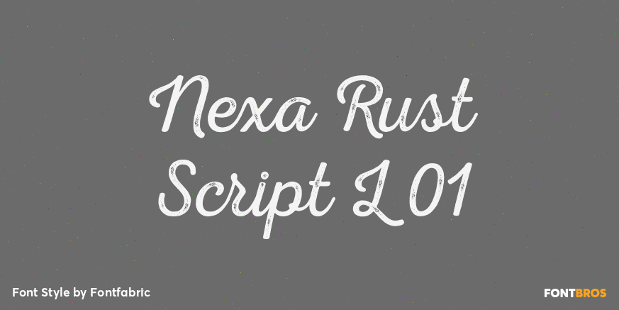 Nexa Rust Script L 01 Poster