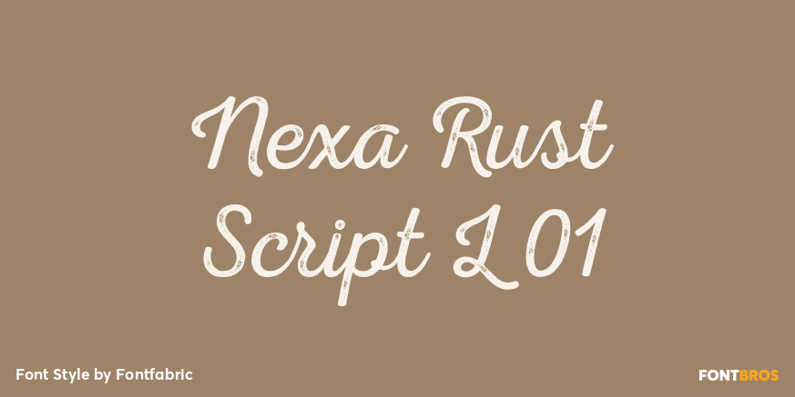 Nexa Rust Script L 01 Poster