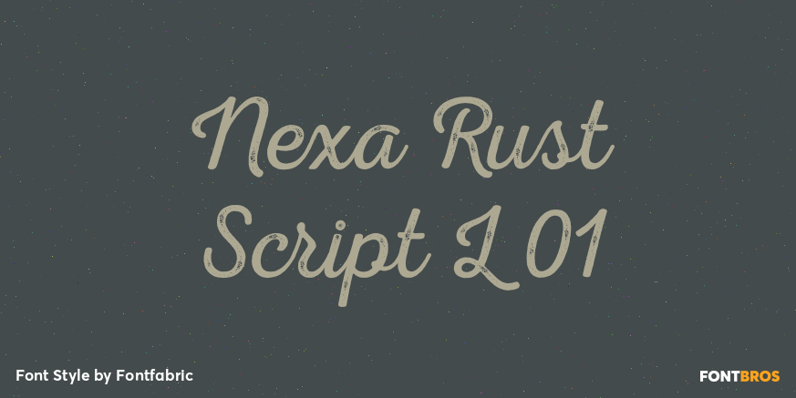 Nexa Rust Script L 01 Poster