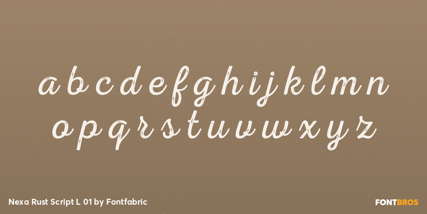 Nexa Rust Script L 01 Font Poster #3