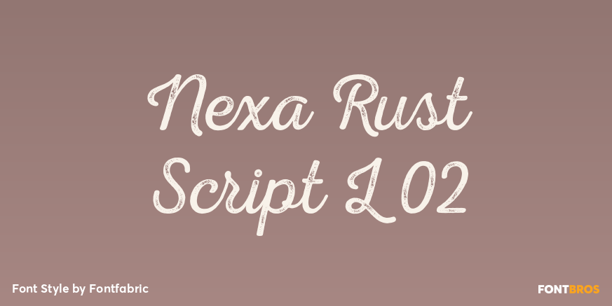 Nexa Rust Script L 02 Poster