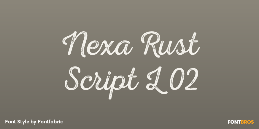 Nexa Rust Script L 02 Poster