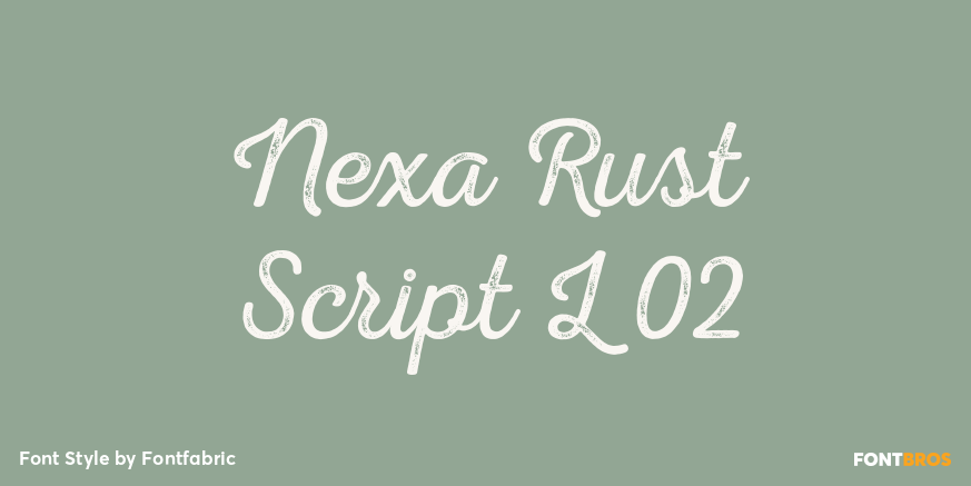 Nexa Rust Script L 02 Poster