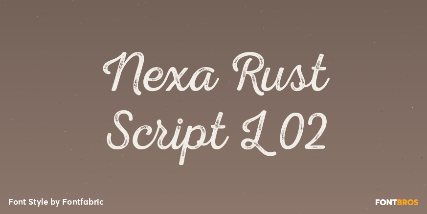 Nexa Rust Script L 02 Poster