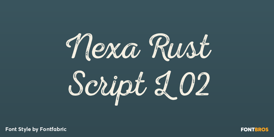 Nexa Rust Script L 02 Font Poster #1