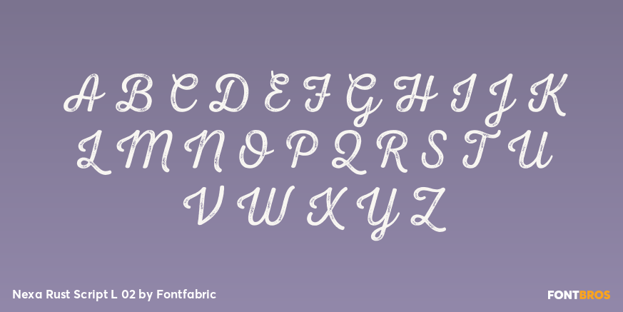 Nexa Rust Script L 02 Font Poster #2