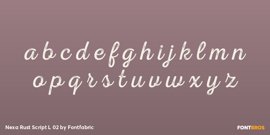 Nexa Rust Script L 02 Font Poster #3
