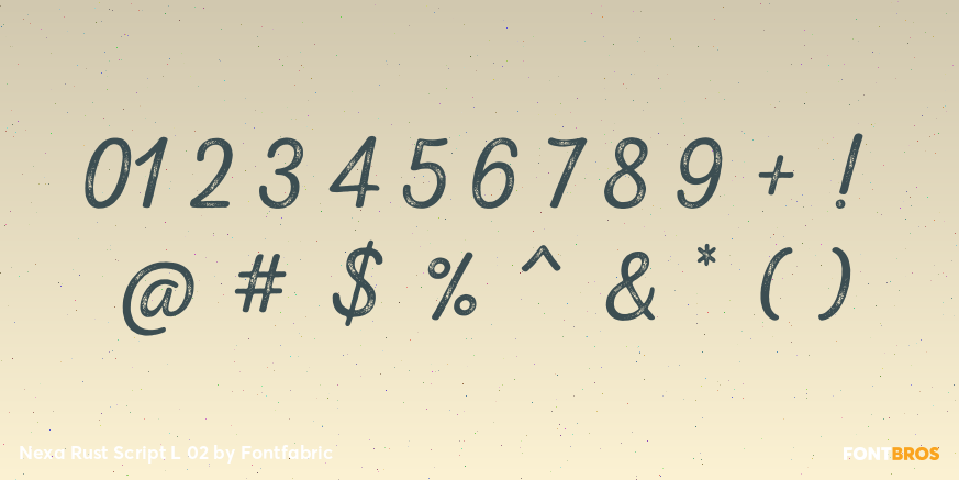Nexa Rust Script L 02 Font Poster #4